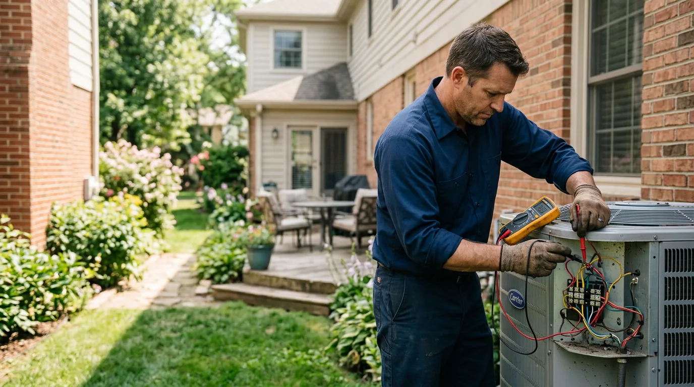 HVAC technician working near Rhame, ND